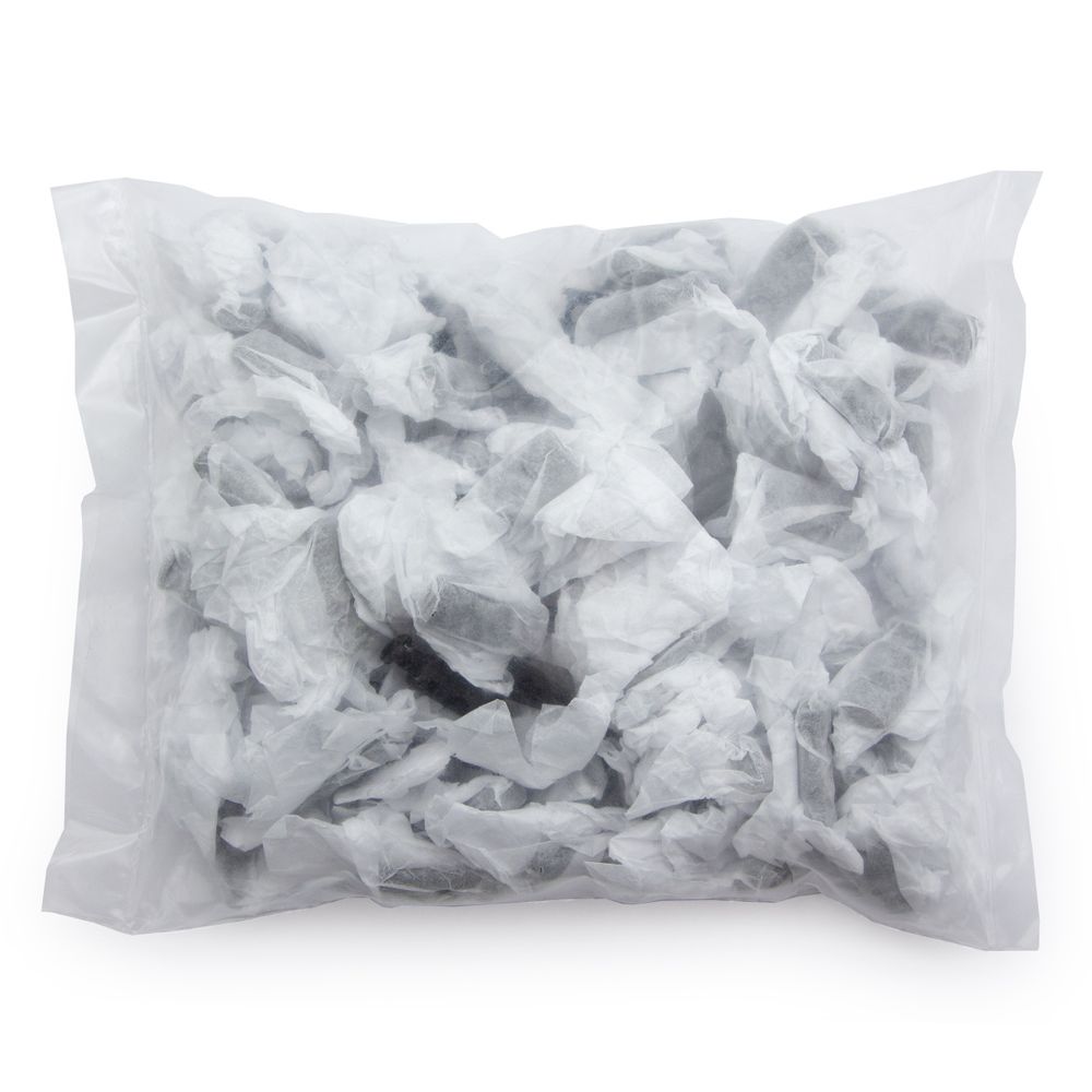 Фиксатор (зажим) для шнура пластик 2 отв., ⌀4.0 мм, 10х23 мм, черная резина, 100 шт