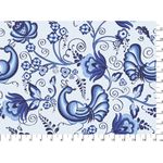 Ткань для пэчворка Peppy Лазурное чудо, рулон 112 см / 5 метров, ЛЧ-07 белый, Peppy