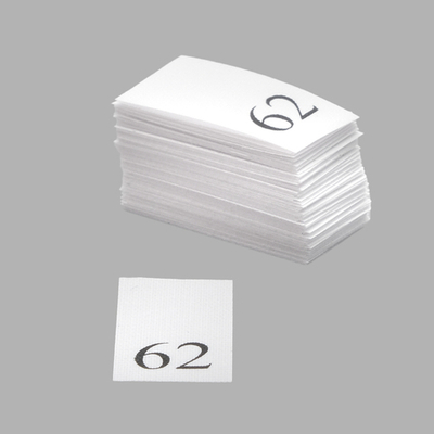 Этикетка-размерник, белый, 10х20 мм, 100 шт, 62