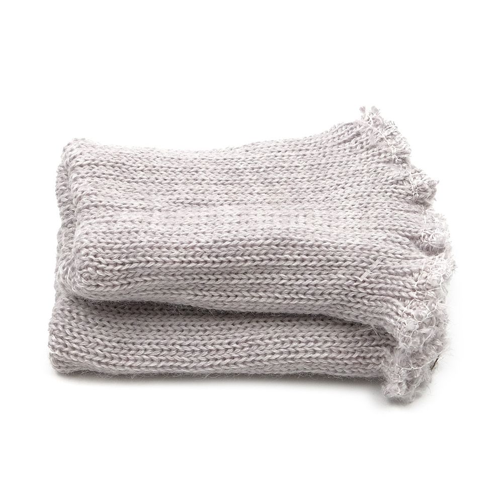 Манжеты трикотажные 7.0х9.5 см, 1 пара, плотные без шва, 890 серебро