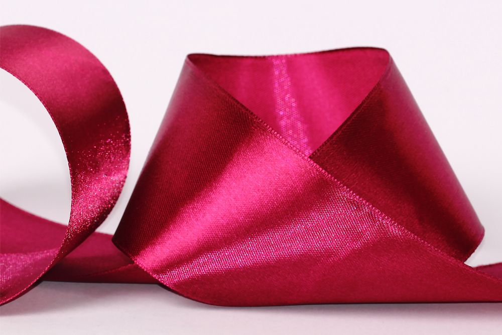 Лента атласная 1-сторонняя 50.0 мм / 33±2 метра, 142 св.фиолетовый, Gamma