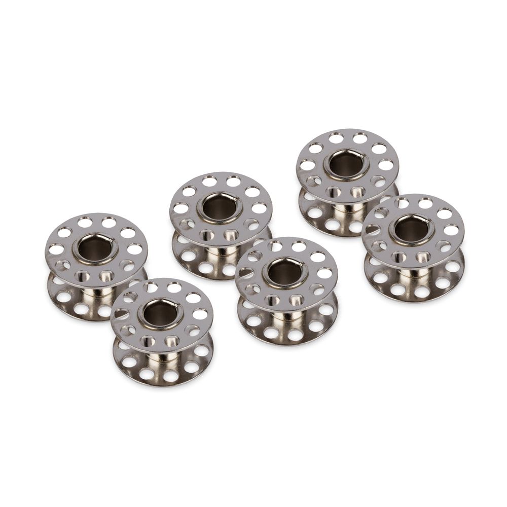 Шпули для шв.маш. металл, 6 шт, без прорези, Gamma ШП-006