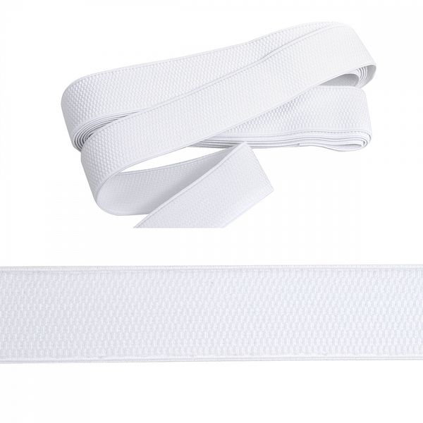 Резинка для подтяжек (помочная) 40.0 мм / 4±0.5 метра, 101 белый