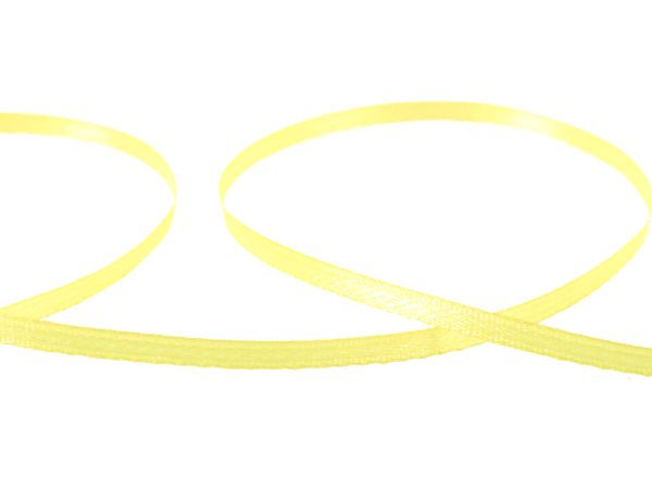 Лента атласная 2-сторонняя 3.0 мм / 91.4±2 метра, 009 св.желтый, Gamma AL-3P