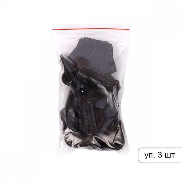 Клевант экокожа 190 мм C-KLV01 цв.коричневый темный, 3 шт