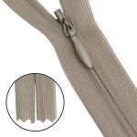 Молния потайная (скрытая) Т3 (3 мм) 1 зам., н/раз., 20 см, св.оливковый, 31207 / 20, 10 шт