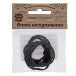 Шнур кожа натуральная ⌀3.0 мм / 1 метр, дизайн 301, 100% кожа, черный
