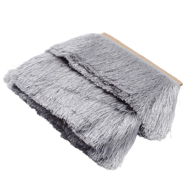 Бахрома отделочная широкая 120.0 мм / 25 метров, нитяная, 154 светло-серый, 0390-0310