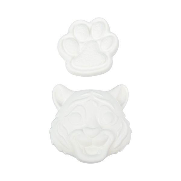 Заготовка из гипса 19х10х2 см, 2 шт, Тигр, Love2art ВА-12