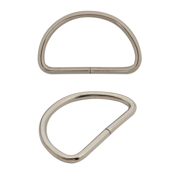 Полукольцо сварное металл внутр. 31 мм (внешн. 36х22 мм, ⌀2.5 мм), 100 шт, никель, 816B-113