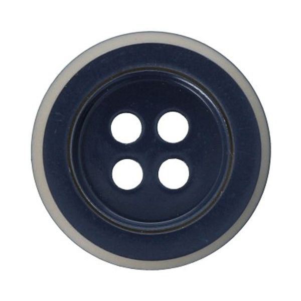 Пуговицы 4 прокола костюмные 16 мм, 24 шт, D196 т.синий, Gamma RIO 0014