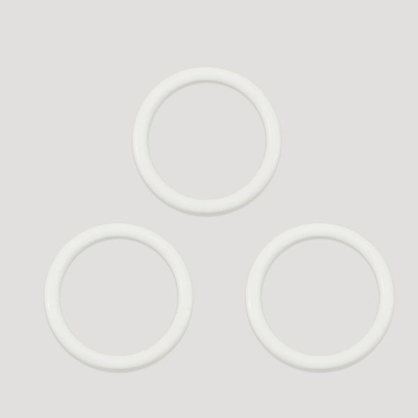 Кольца для бюстгальтера металл ⌀14.0 мм, 004 приглушенный белый, Arta, 50 шт