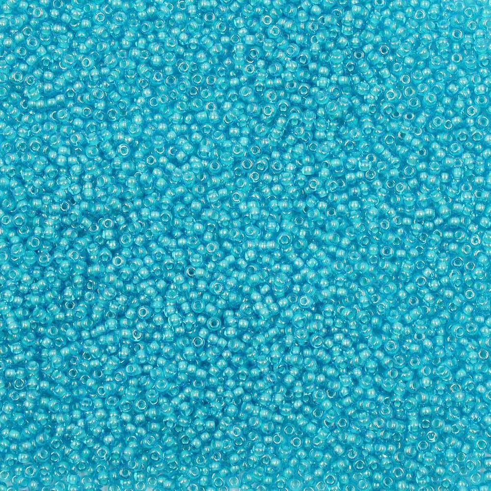 Бисер Preciosa прозрачный с цв. центром 10/0 (2.3 мм), круг.отв., 50 г, (61015)