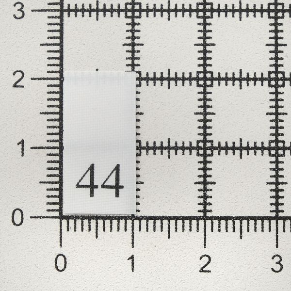 Этикетка-размерник, белый, 10х20 мм, 100 шт, 44