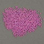 Бусины пластик (перламутр) ⌀4 мм, цв.093 т.сиреневый, уп.500г (15000 шт), Magic4Hobby