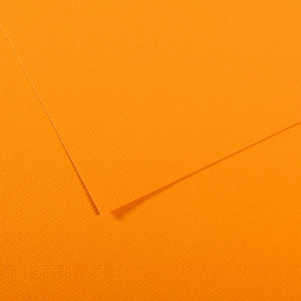 Бумага для пастели Mi-Teintes 160 г/м², A4 21х29.7 см, 25 л, №553 Кадмий желтый насыщенный, Canson, C31032S028