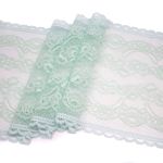 Кружево бельевое эластичное 240 мм / 10 м, св.зеленый