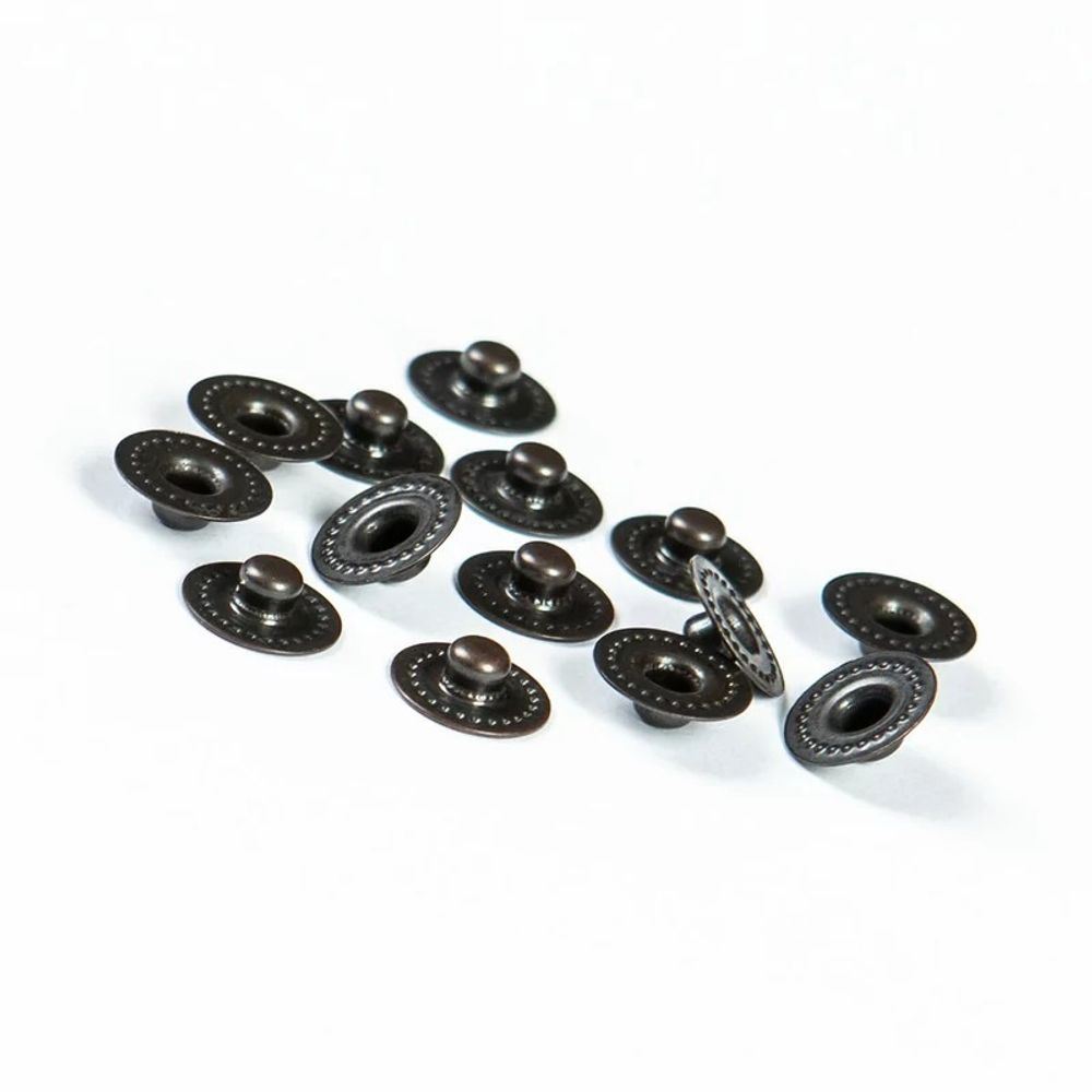 Часть кнопки Альфа (S-образная) ⌀11 мм (C-часть), темная медь ГР, 100 шт, 1318, BIG