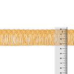 Бахрома отделочная 35.0 мм / 16 метров, 123 св.золотистый, Gamma А-06