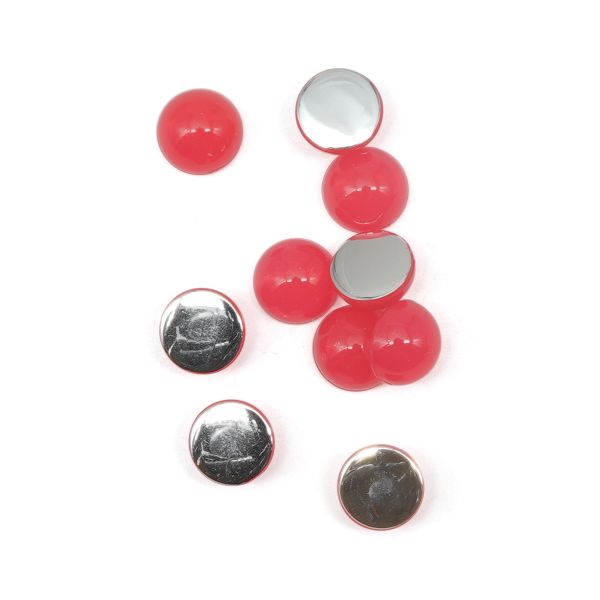 Полубусины пластиковые, желейные, полупрозрачные в цвете, 8мм, 25 штук, Astra&Craft (J14 коралловый)