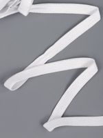 Резинка бельевая (стандартная) 10.0 мм / 100 метров, 3.9 г, вязаная, белый