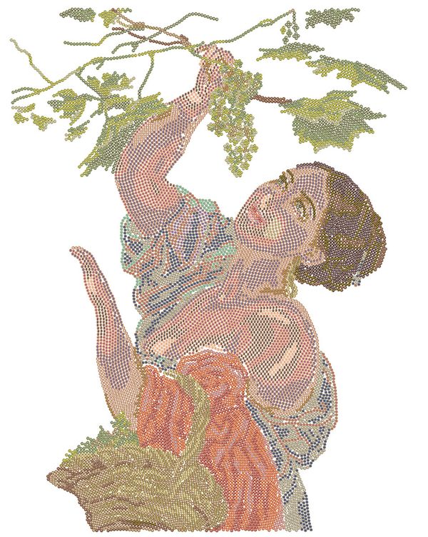 Алмазная (кристальная) мозаика Фрея GTG-ALPD-258, Итальянский полдень. Карл Брюллов, на подрамнике, 40х50 см