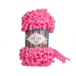 Пряжа Alize (Ализе) Puffy Fine / уп.5 мот. по 100 г, 14м, 121 леденец A