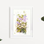 Набор для вышивания нитками Чудесная игла, Морозник 14х23 см