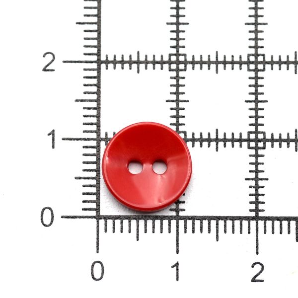 Пуговицы 2 прокола 18L, 11 мм, (Red (красный)), NE74, 144 шт