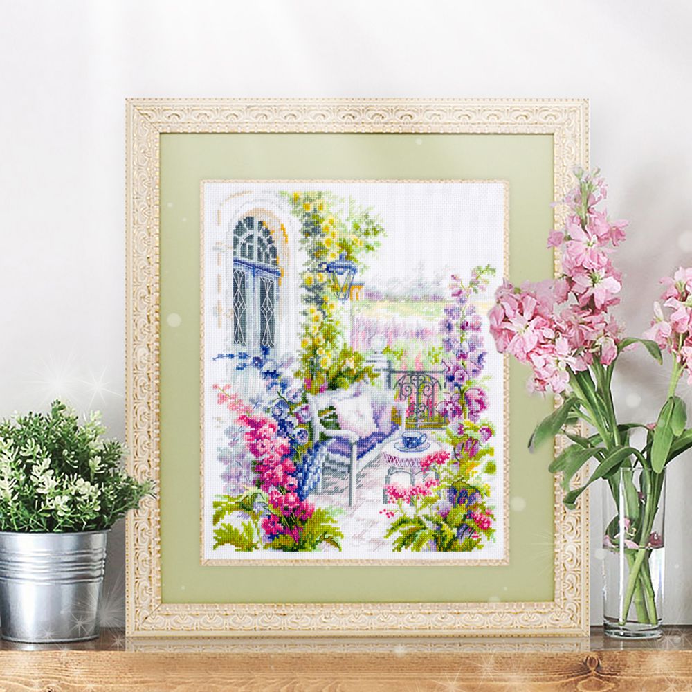 Набор для вышивания нитками Чудесная игла, Любимое местечко, 21х21 см