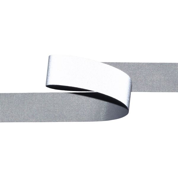 Лента светоотражающая (катафотная) [cpl:420], 15 мм / 50 метров, 100% п/э, серебро, Gamma JF9200