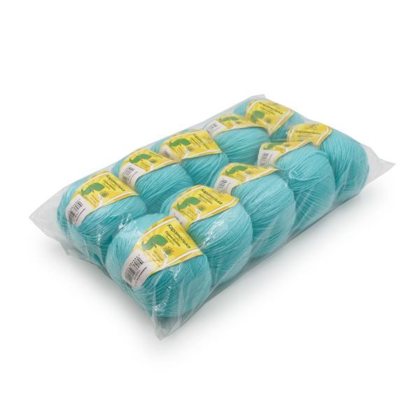 Пряжа Камтекс Карамелька / уп.10 мот. по 50 г, 175 м, 023 светлая бирюза