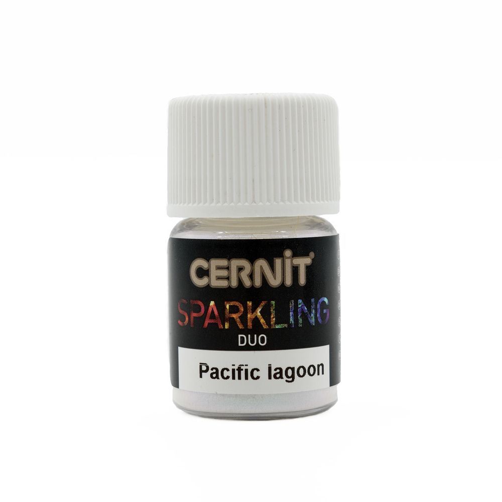 Мика-порошок, слюда Duo/двойной эффект "Sparkling Powder" 2гр. Cernit, 005 pacific lagoon/тихоокеанская лагуна