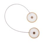 Подхваты шторные магнитные с рисунком ⌀45 мм, 1 шт, 04Ф мат. золото (рябь), Gamma