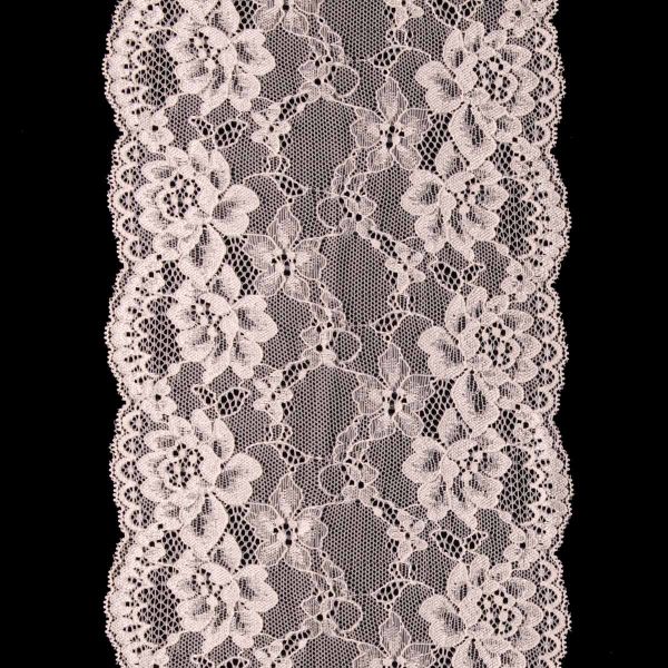 Кружево бельевое эластичное 180 мм / 13.72 м, цв. C571 молочный