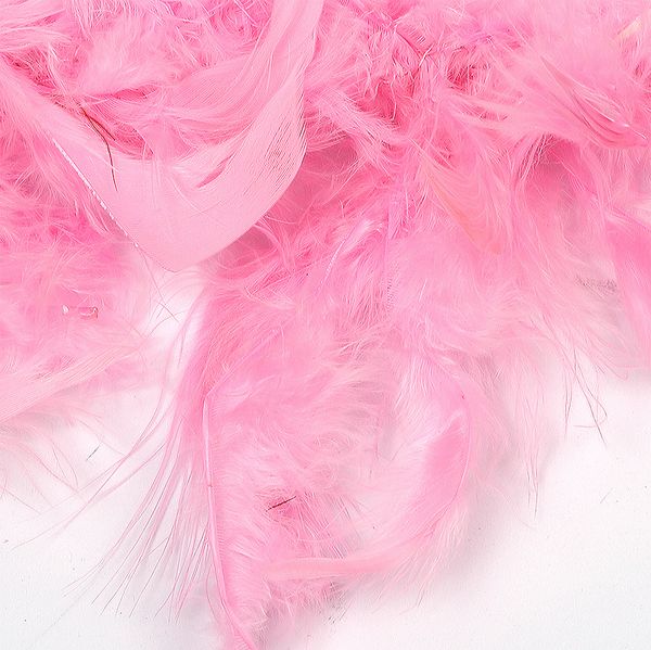 Боа из перьев 2 метра, 50±3 г, розовый