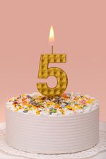 Свеча для торта Цифра 5, 18.4 г, 12 шт, Boomzee BCD-14