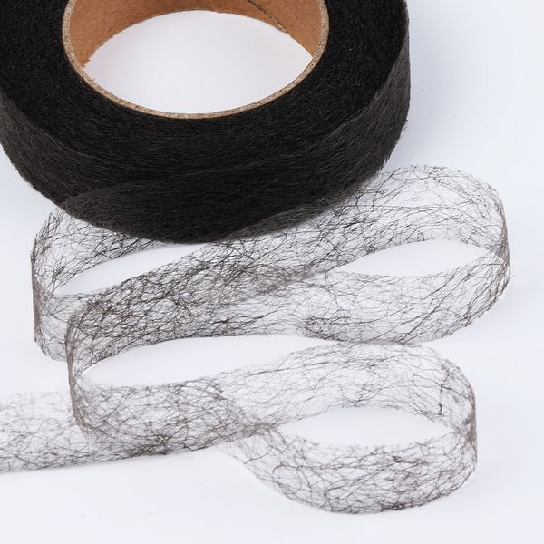 Паутинка клеевая 20.0 мм / 25 метров, 23 г/м², черный