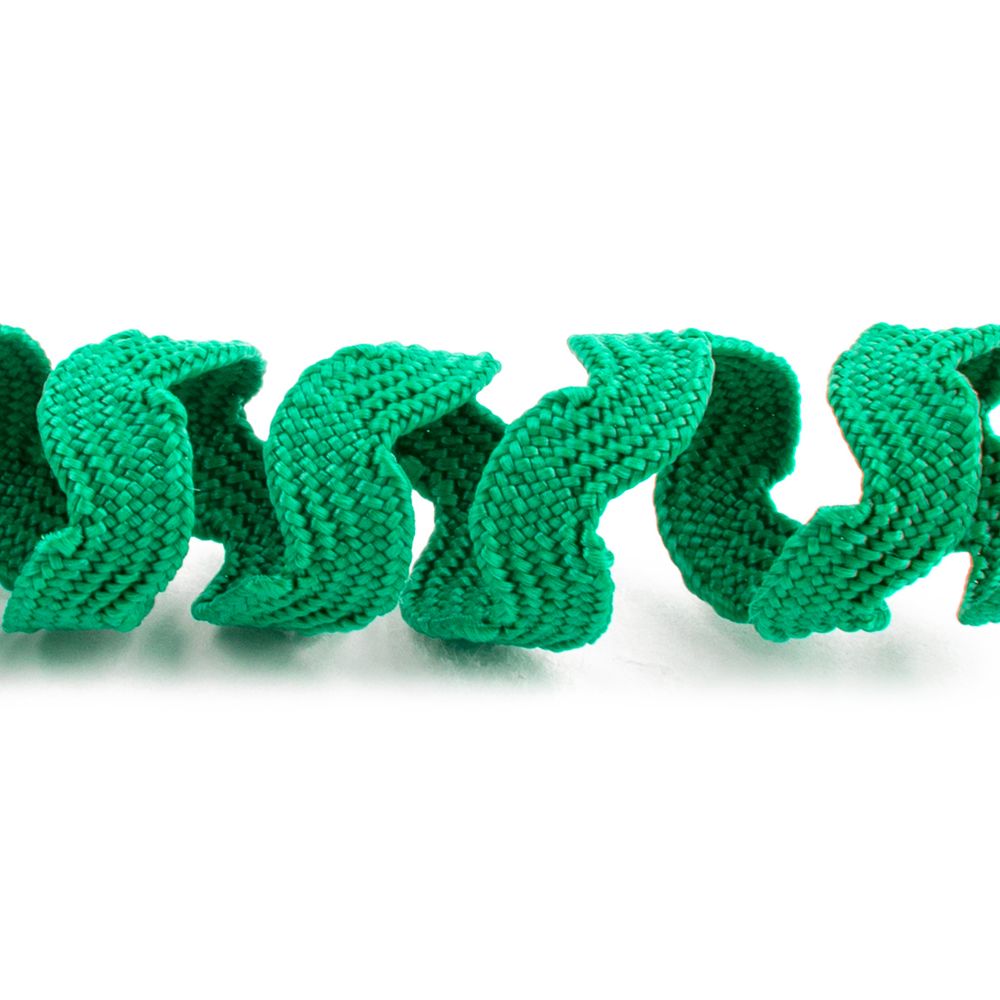 Тесьма отделочная зигзаг 5 мм / 20 метров, рис. 6892 зеленый, Blitz С3582Г17