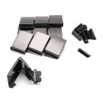 Пряжка ременная на стропу 38х52 мм, с наконечником, черный никель, 10 шт