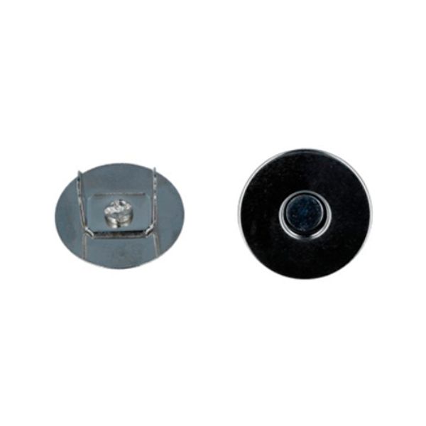 Кнопка магнитная металл ⌀14.0 мм, 200 шт, гладкие никель, Blitz KM-01