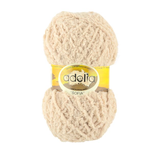 Пряжа Adelia Sofia / уп.10 мот. по 50г, 90м, 33 св. бежевый