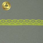 Кружево отделочное в стиле "трикотаж" 12 мм 150-2, цв.12 желтый, 9.14м