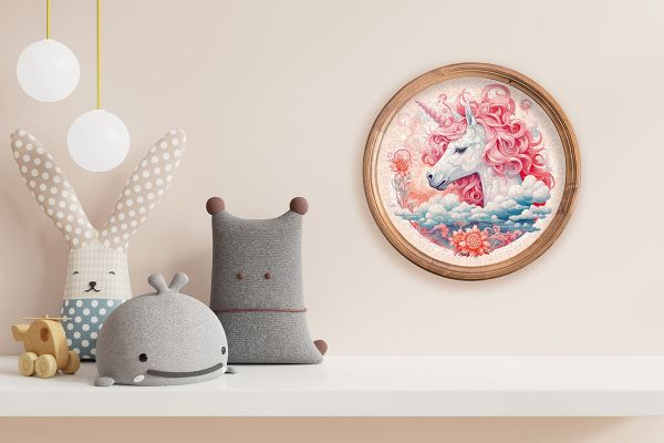 Пазл фигурный деревянный Сказочный единорог 160 элементов, Фрея PZLF-014