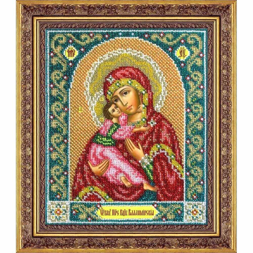 Паутинка, Пресвятая Богородица Владимирская, 23х19.5 см