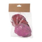 Декоративные элементы из коры дерева "Яблоко", 7см, 8 шт, розовый