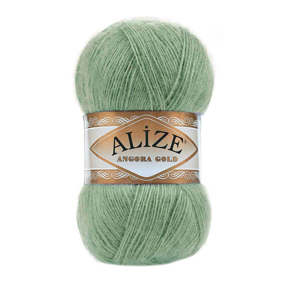 Пряжа Alize (Ализе) Angora Gold / уп.5 мот. по 100 г, 550м, 852 зеленая трава