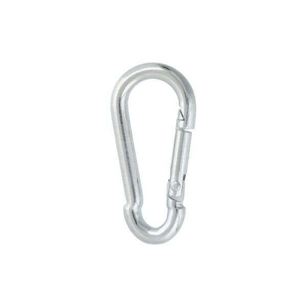 Карабин металл 12.0 мм (40х19 мм), 10 шт, 04 никель, Gamma GH 119/15/10