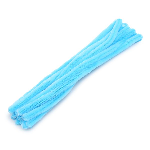 Синель-проволока, 12 мм / 30см, 15 штук, Astra&Craft (A-042 голубой)