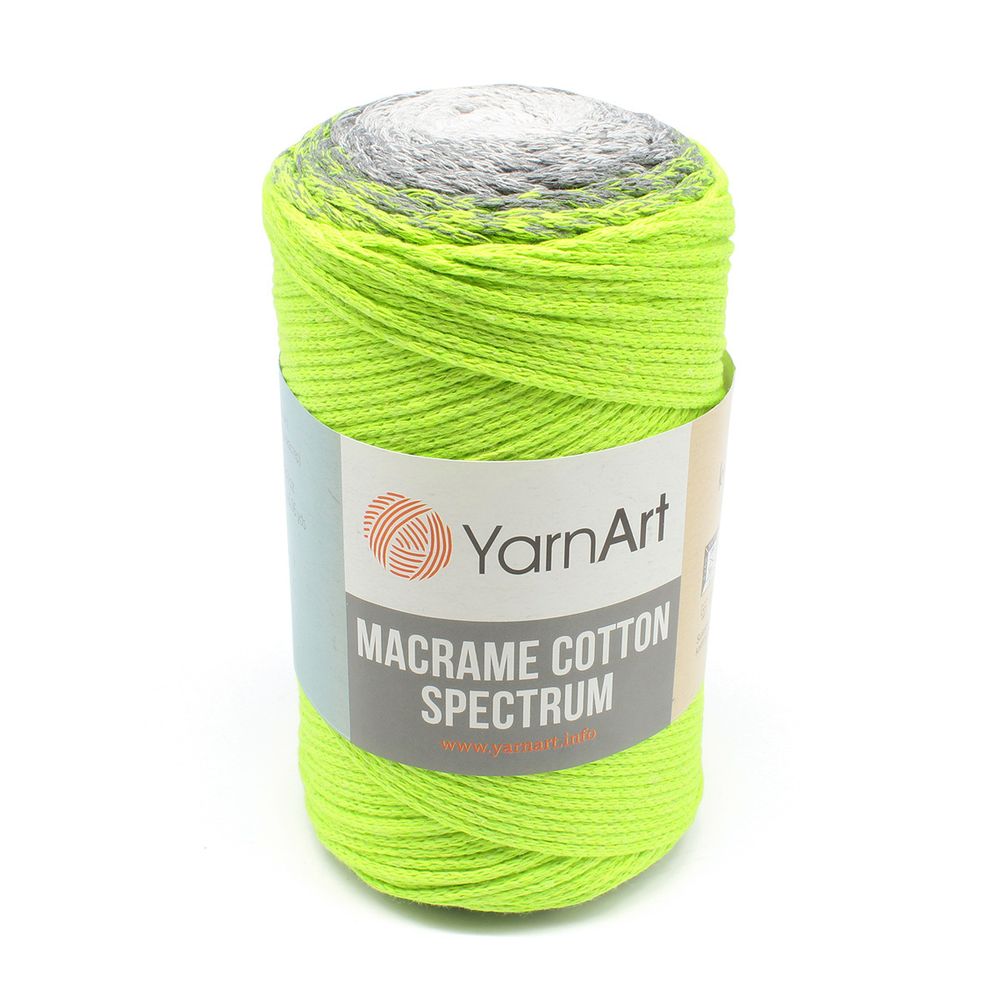 Пряжа YarnArt (ЯрнАрт) Macrame Cotton Spectrum / уп.4 мот. по 250 г, 225м, 1326